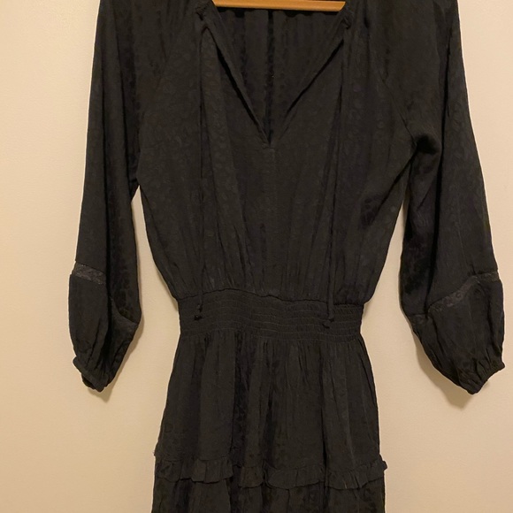 Black Leopard Print Mini Dress, Size small - Picture 6 of 6